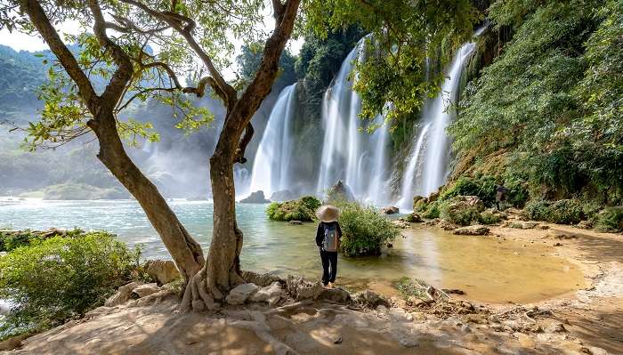 Visit this hidden waterfall in Bali