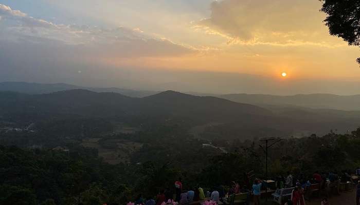 sunset at raja seat.