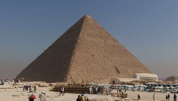 A stunning vista of the Great Pyramid of Giza