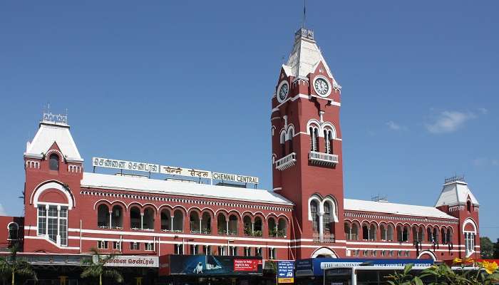 A stunning view of Chennai railway station