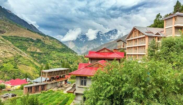 Scenic View Keylong Village Manalileh Highway