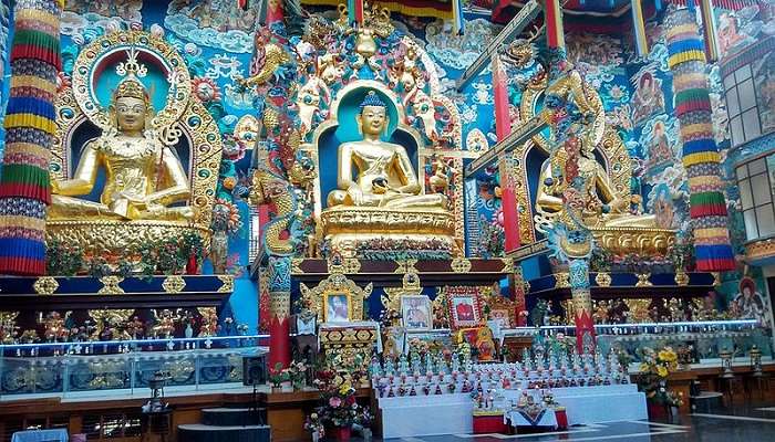 Inside the monastery- one of the places to visit in Coorg