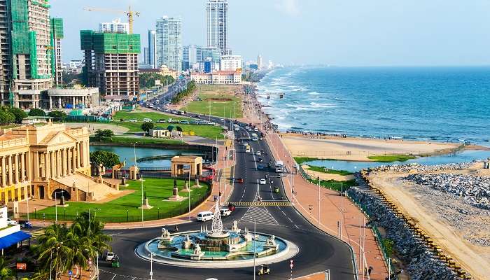 Aerial view of Colombo