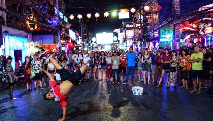 night market view in Phi Phi island