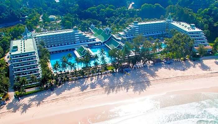 Bird-eye view of Le Meridien Phuket Beach Resort