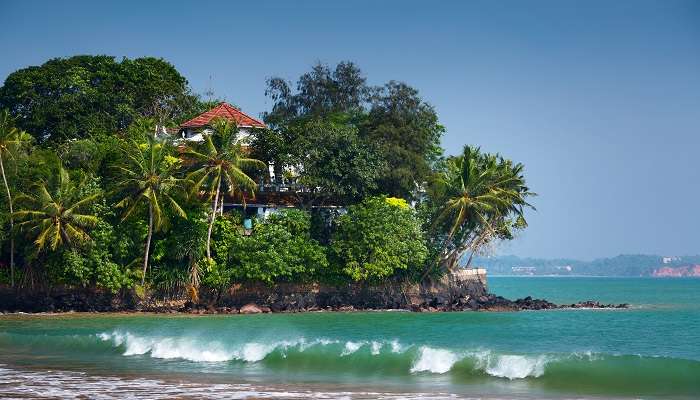 A beach in Welligama