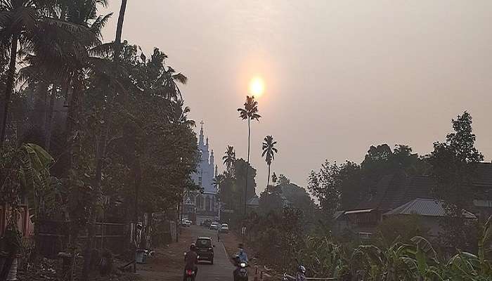 Morning sight at Athirampuzha church