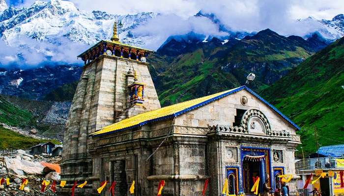 A majestic view of Kedarnath