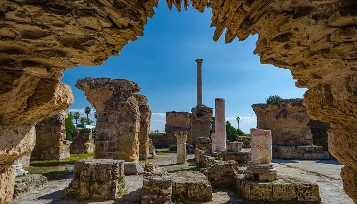 The ancient ruins of Carthage, also a popular world heritage site.