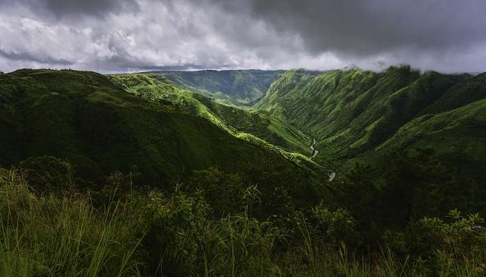 La belle stations de montagne de Cherrapunjee