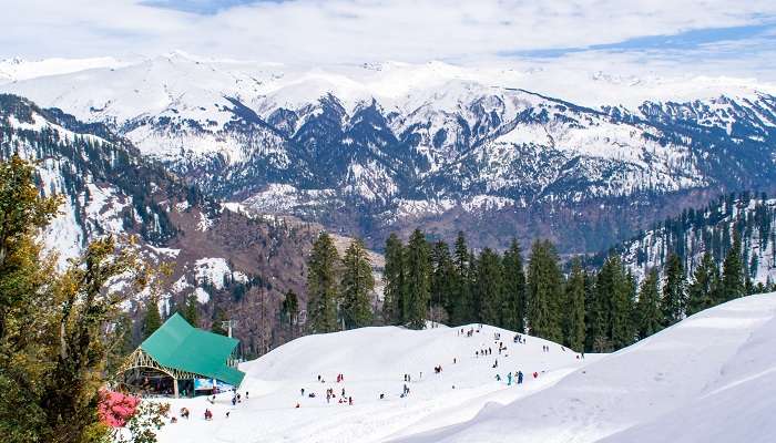 La belle station de montagne 