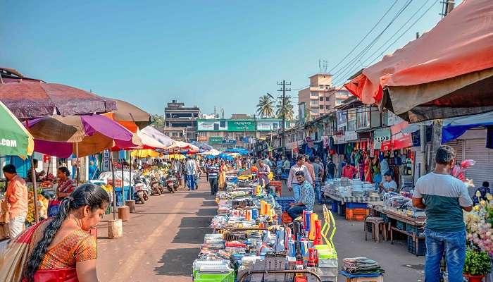 Friday market at one of the best places to visit in Mapusa