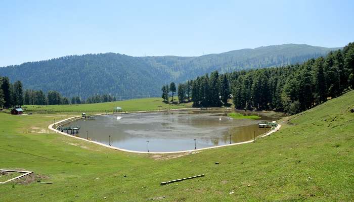 Sit by the captivating Sanasar Lake near Udhampur