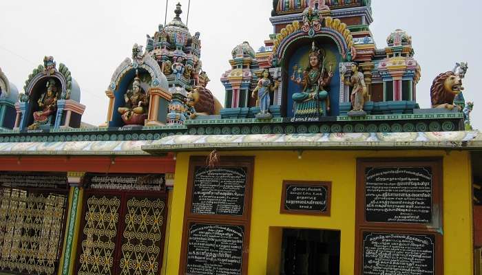 An ancient Hindu temple in Tiruchendur.