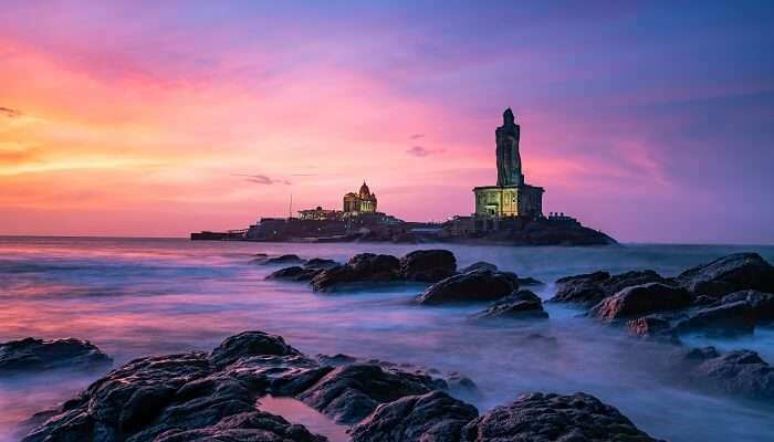 Kanyakumari est l'un des meilleur endroits à visiter en août en Inde