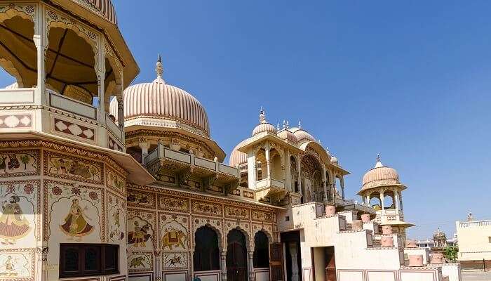 Vieille maison Haveli à Mandawa, une ville médiévale du Rajasthan