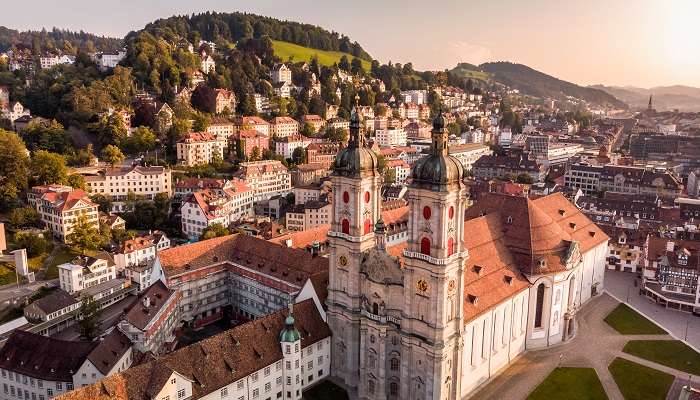 Saint Gall, l'un des meilleur lieux à visiter en Suisse en hiver