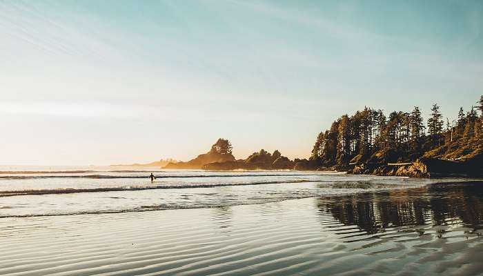 Paysage de la plage de Cox Bay Tofino