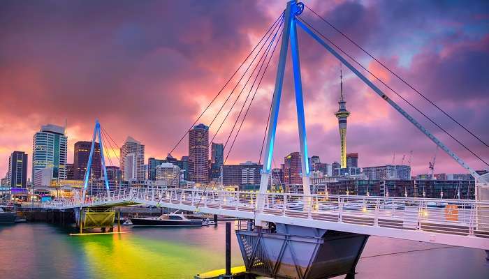 Cityscape shot of one of the best cities to visit in New Zealand in December