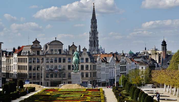 Mont-des-Arts, l'une des lieux  célèbre à Bruxelles