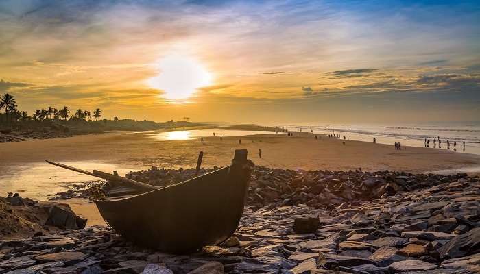 La vue magnifique de la plage de Digha, c'est l'une des meilleur escapades de week-end au départ de Kolkata