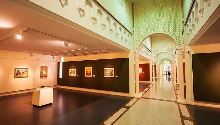 The interior view of the museum in the heart of UAE.