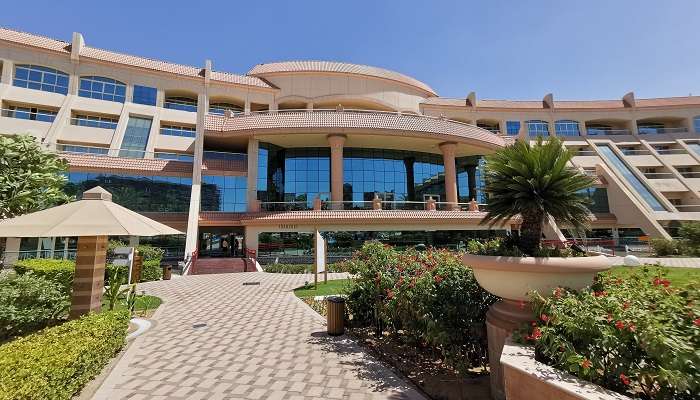 A lavishing view of Al Raha Beach Resort, one of the amazing beach resorts in Abu Dhabi