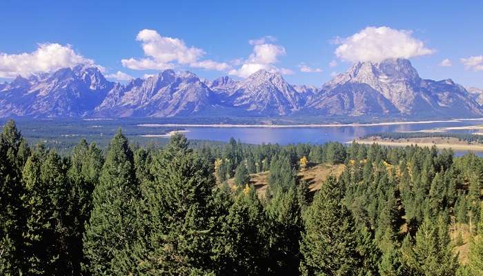 Compte de Teton, La belle vue sur le parc national de Grand Teton, Wyoming