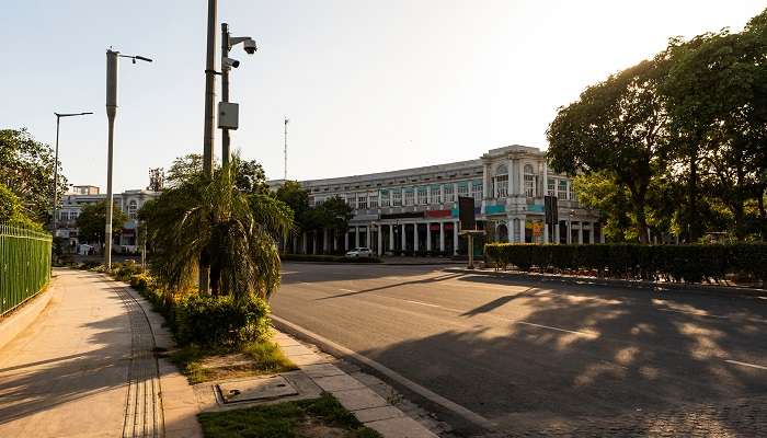 The scenic vista of Connaught Place in Delhi