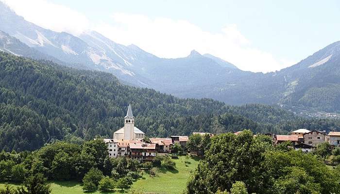 With a jaw-dropping view of the Dolomites, Belluno is often regarded as one of the prettiest villages in Italy.