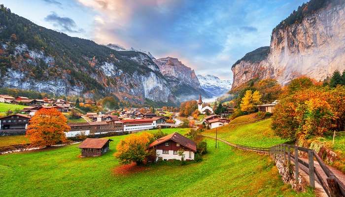 A stunning view of Lauterbrunnen 