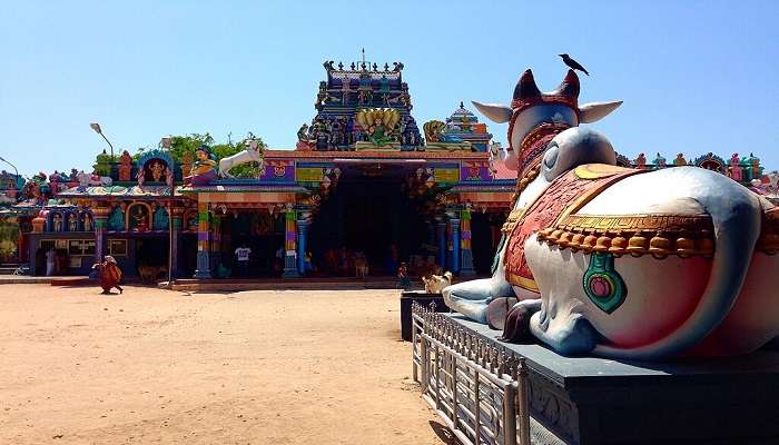 A spectacular view of Sri Nagapoosani Ambal Temple in Germany