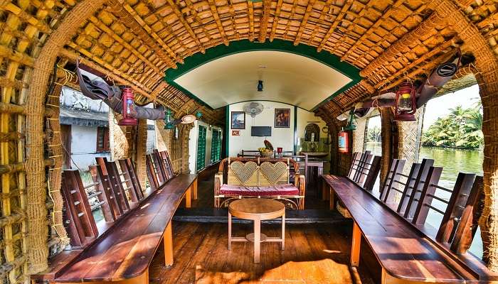 A majestic view of Wangnoo Houseboats, one of the best hotels in Kashmir