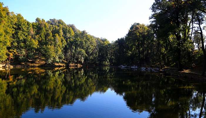 Nachiketa Tal is a serene lake perched between the Himalayan peaks