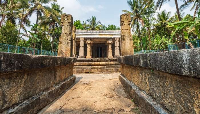 Carved pillars of Ancient Jain Temple.