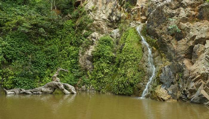 The view of Muthyala Maduvu Falls at Anekal Bangalore.