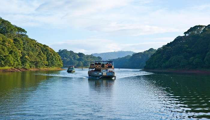 View of Thekkady to explore after Munnar to Thekkady road trip