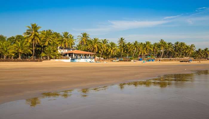 The jaw-dropping view of Bogmalo Beach near Cabo de Rama Beach