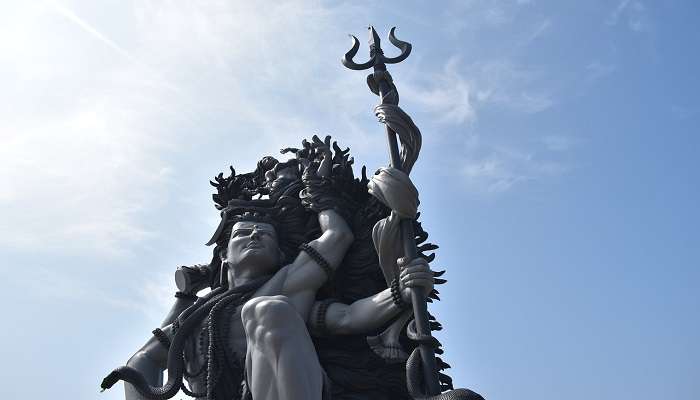 The view of Shiva Temple in Kerala.