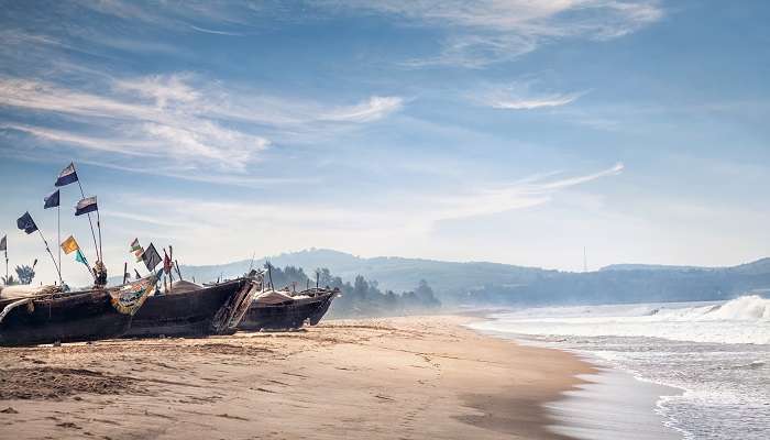 Om Beach in Gokarna, a must-stop during the Goa to Kerala road trip