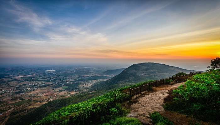 The view of Nandi Hills, Best Places To Visit In Bangalore Within 50 kms. 