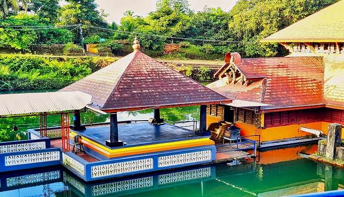Ananthapura Lake Temple in rain
