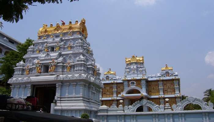 ISKCON Temple is among the busiest tourist places near Tirupati within 100 km