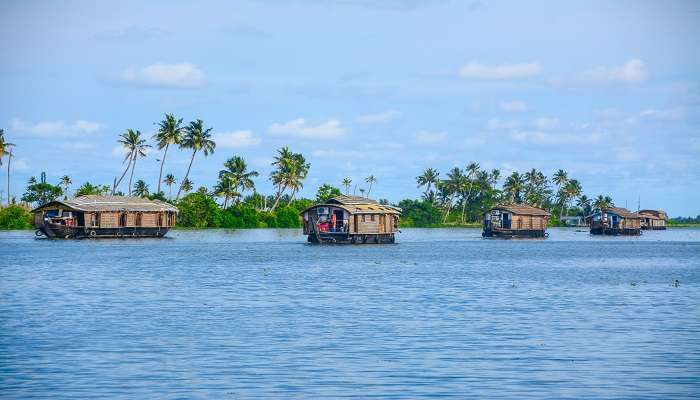 The view of House Boat Kumarakom Alappuzha Kerala