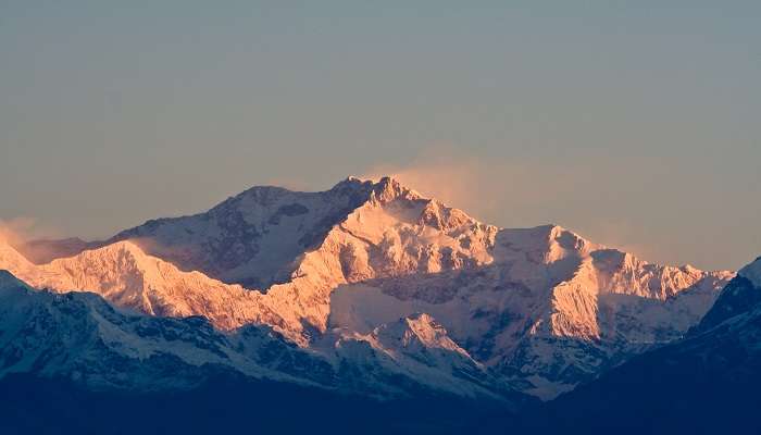 A panoramic view of Mount Kanchenjunga, places to visit in July in India
