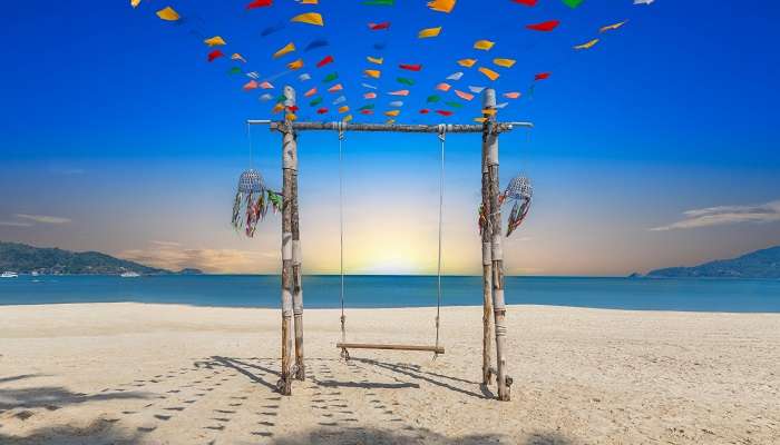 Picturesque view of Patong Beach in Phuket.