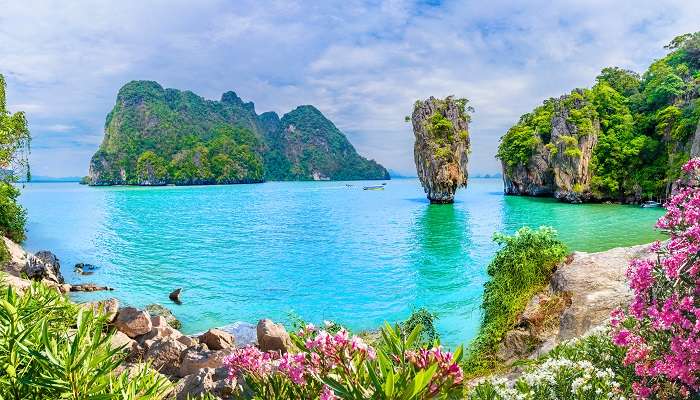 Iconic James Bond Island in Phang Nga Bay.