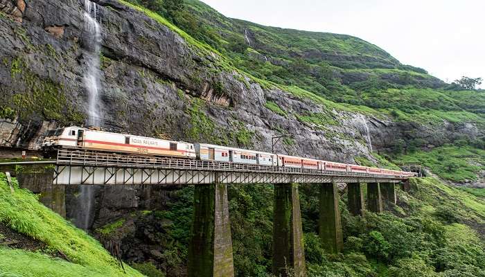 A scenic view of train route to Coimbatore