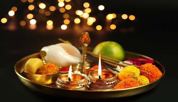 The pooja thaali.