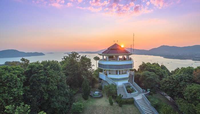  stunning sunset view of the Phang Nga Bay near Phuket old town